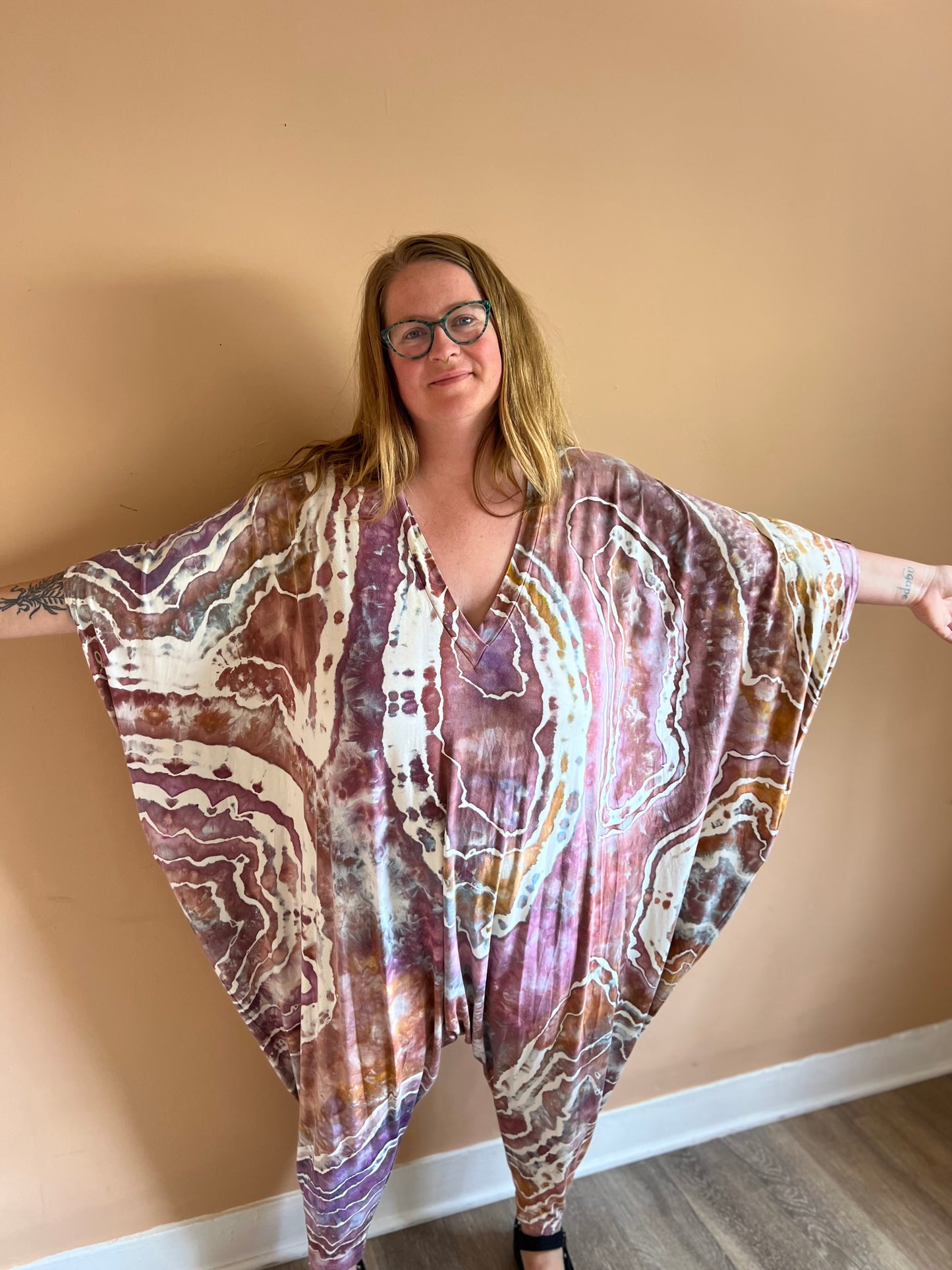 Biddell Playsuit - Plum Stone ("Small" - 5’4” to 5’8”)