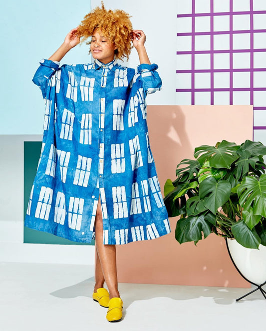 Oversized Shirt Dress (Fits S - XL)
