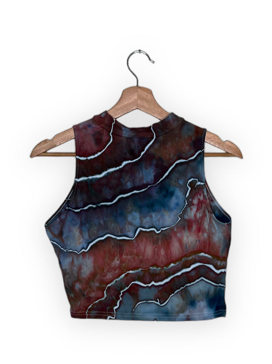 Cropped Mock Neck Tank - Umber (XL)