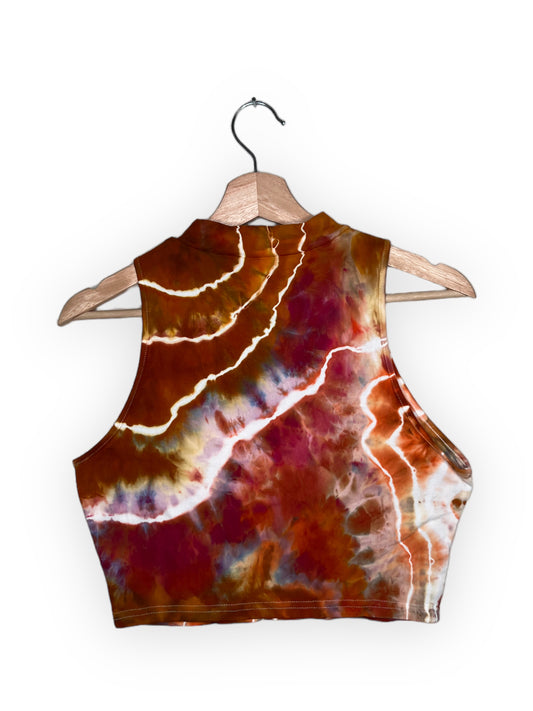 Cropped Mock Neck Tank - Bright Fruits (XXL)