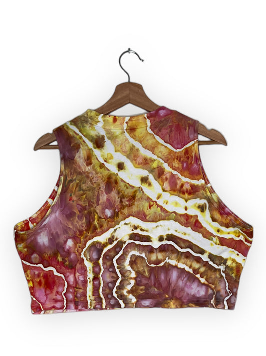 Cropped Mock Neck Tank - Embers (2X)