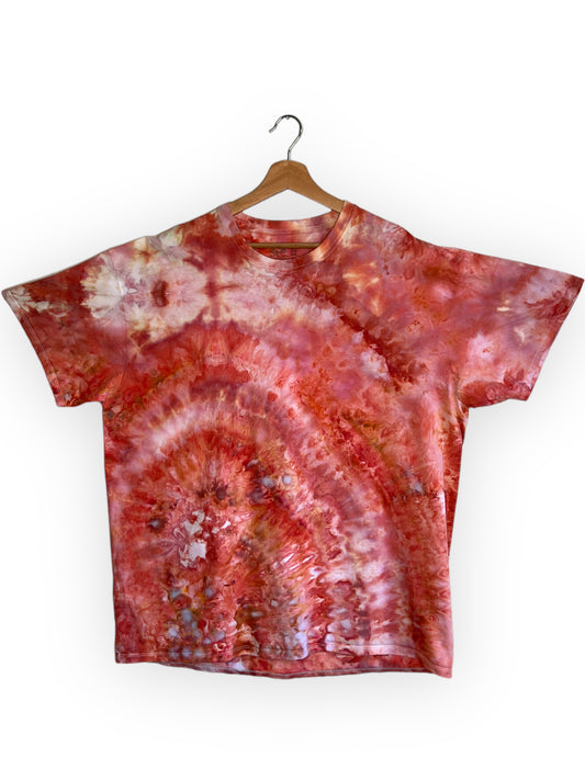 Terracotta Peach Watercolor T-Shirt (XXL)