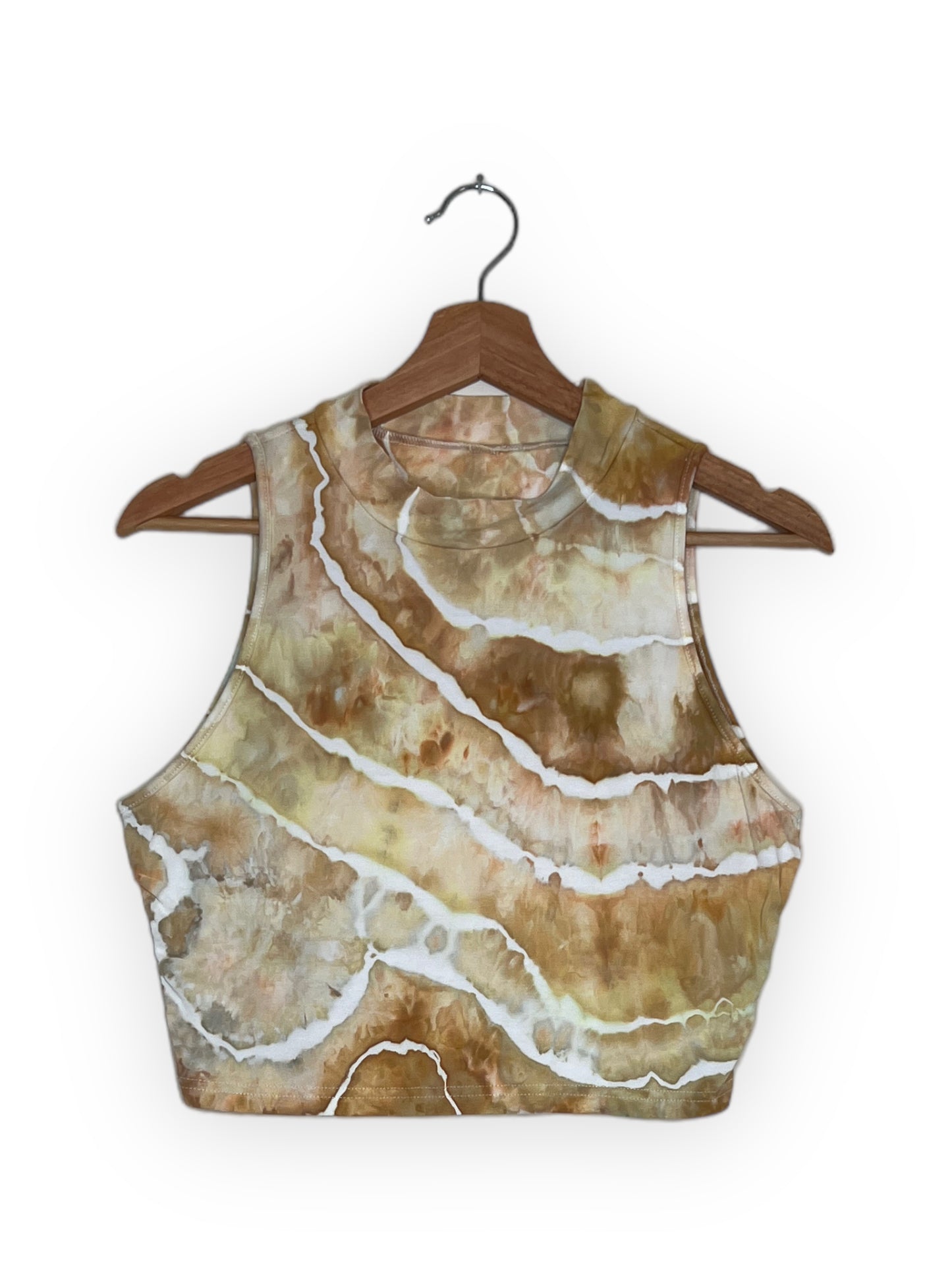 Cropped Mock Neck Tank - Sandstone (XXL)