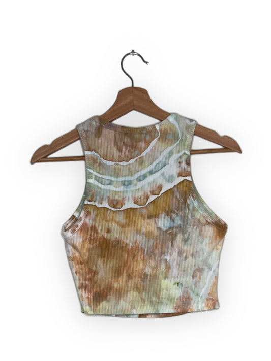 Cropped High Neck Tank - Cupid's Garden (Small)