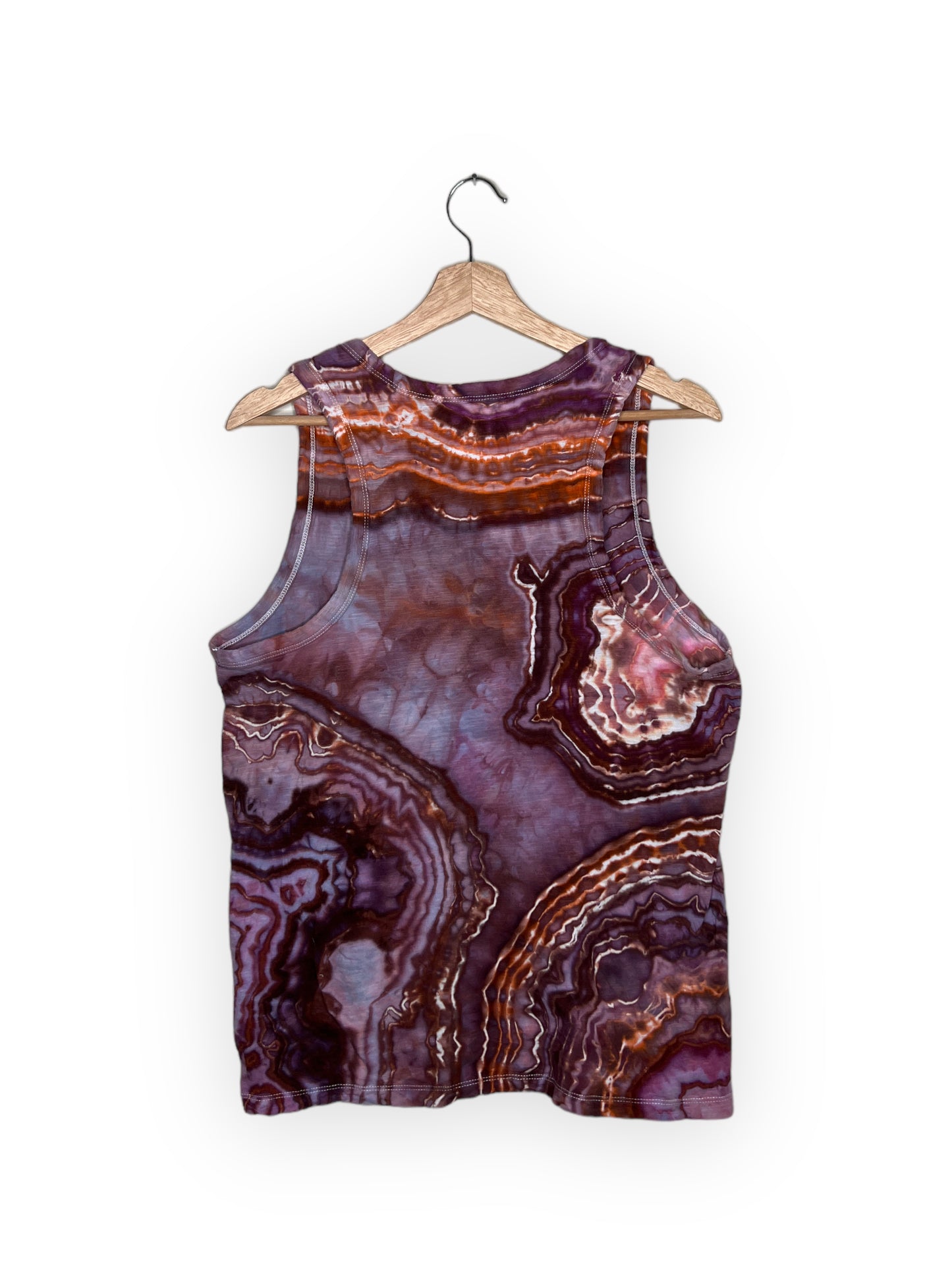 Maroon Sunset Cotton Tank Top 3 (Large)