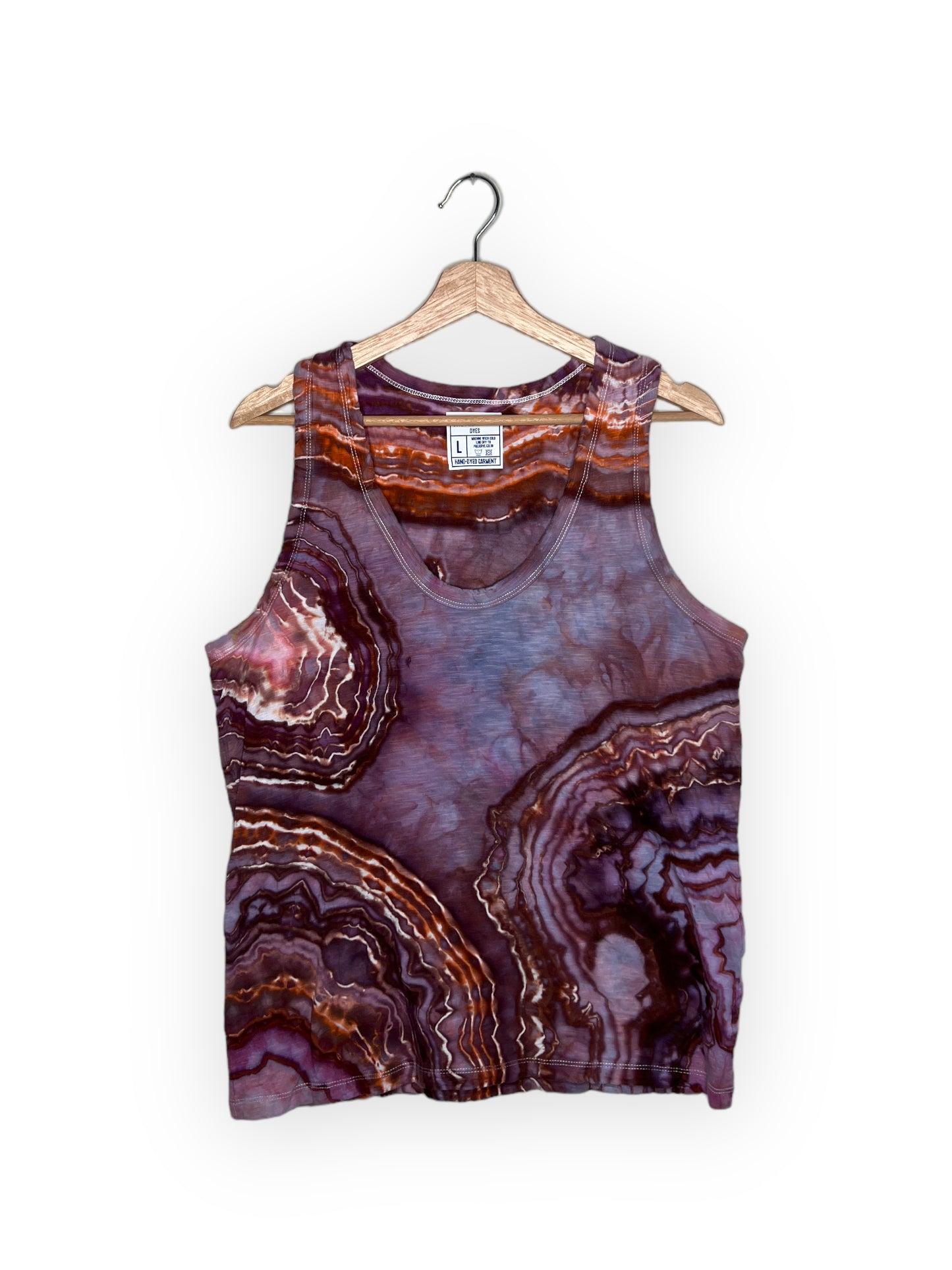 Maroon Sunset Cotton Tank Top 3 (Large)