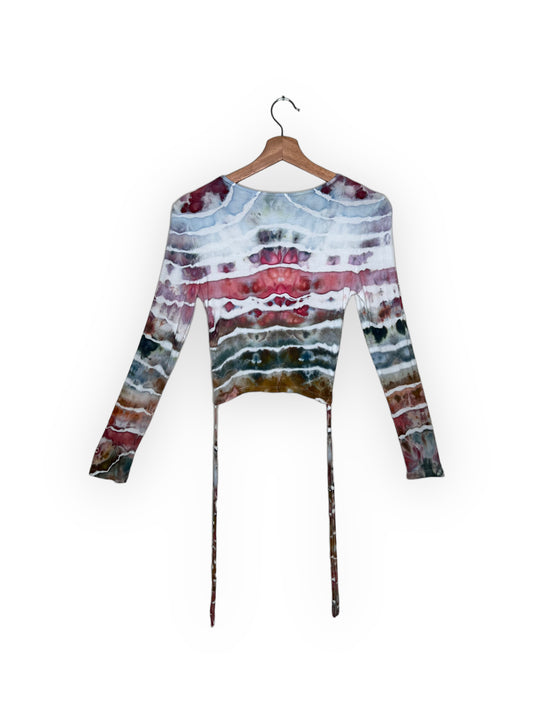 High Sierra Crop - Dusty Pink and Teal (S)