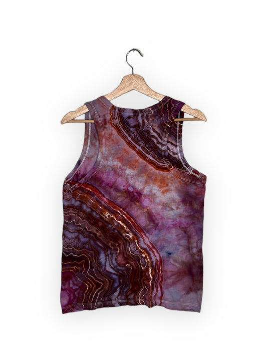 Maroon Sunset Cotton Tank Top 3 (Small)