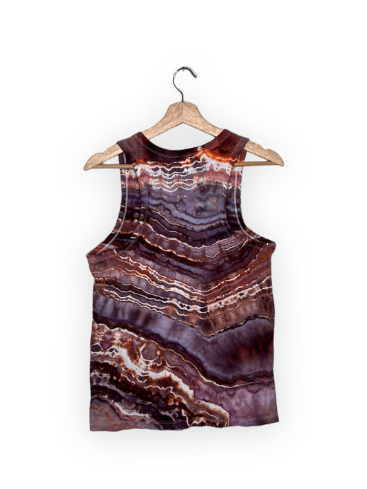 Maroon Sunset Cotton Tank Top (Small)