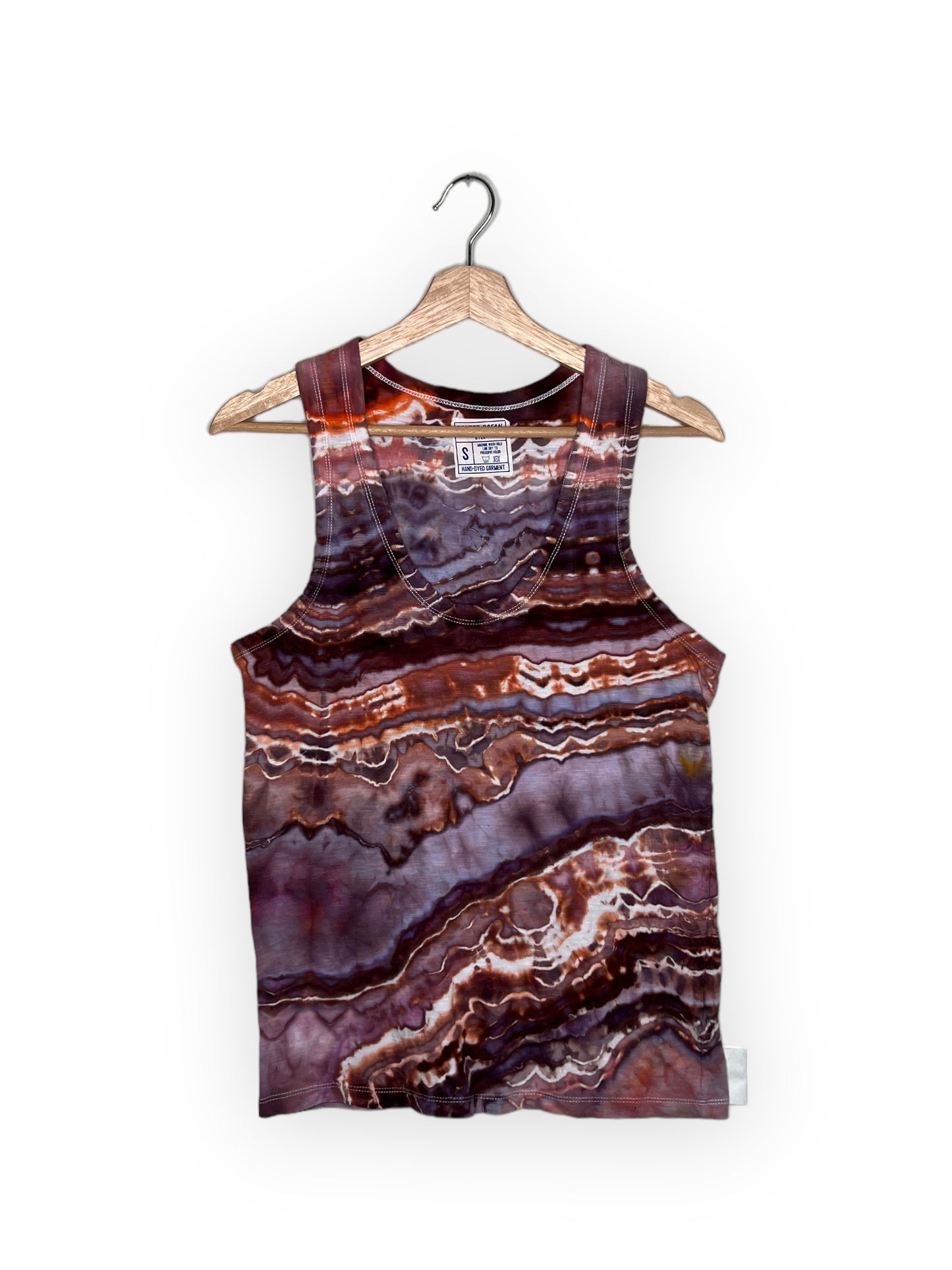 Maroon Sunset Cotton Tank Top (Small)