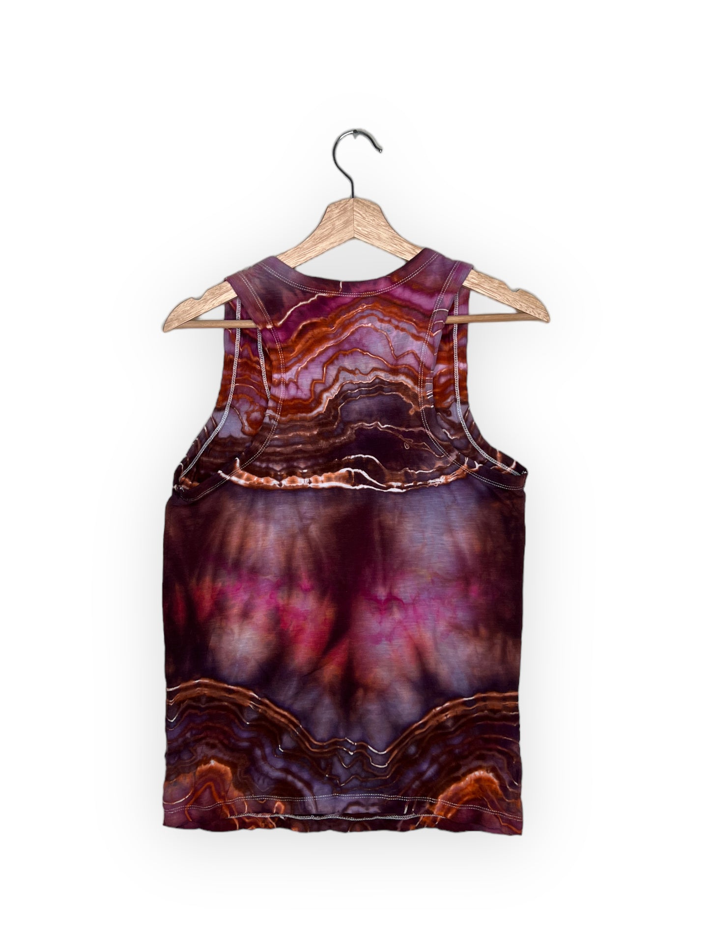 Maroon Sunset Cotton Tank Top 2 (Small)