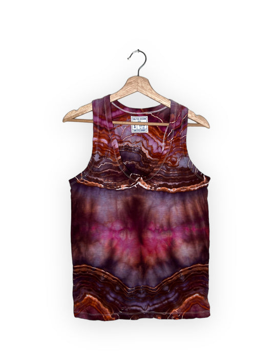 Maroon Sunset Cotton Tank Top 2 (Small)