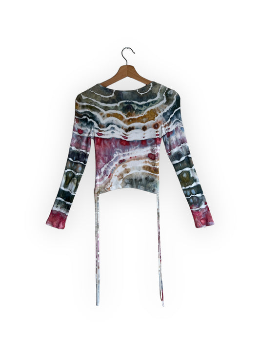 High Sierra Crop - Teal and Pink (Extra Small)