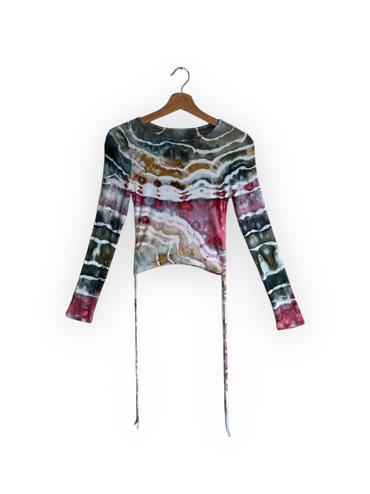 High Sierra Crop - Teal and Pink (Extra Small)