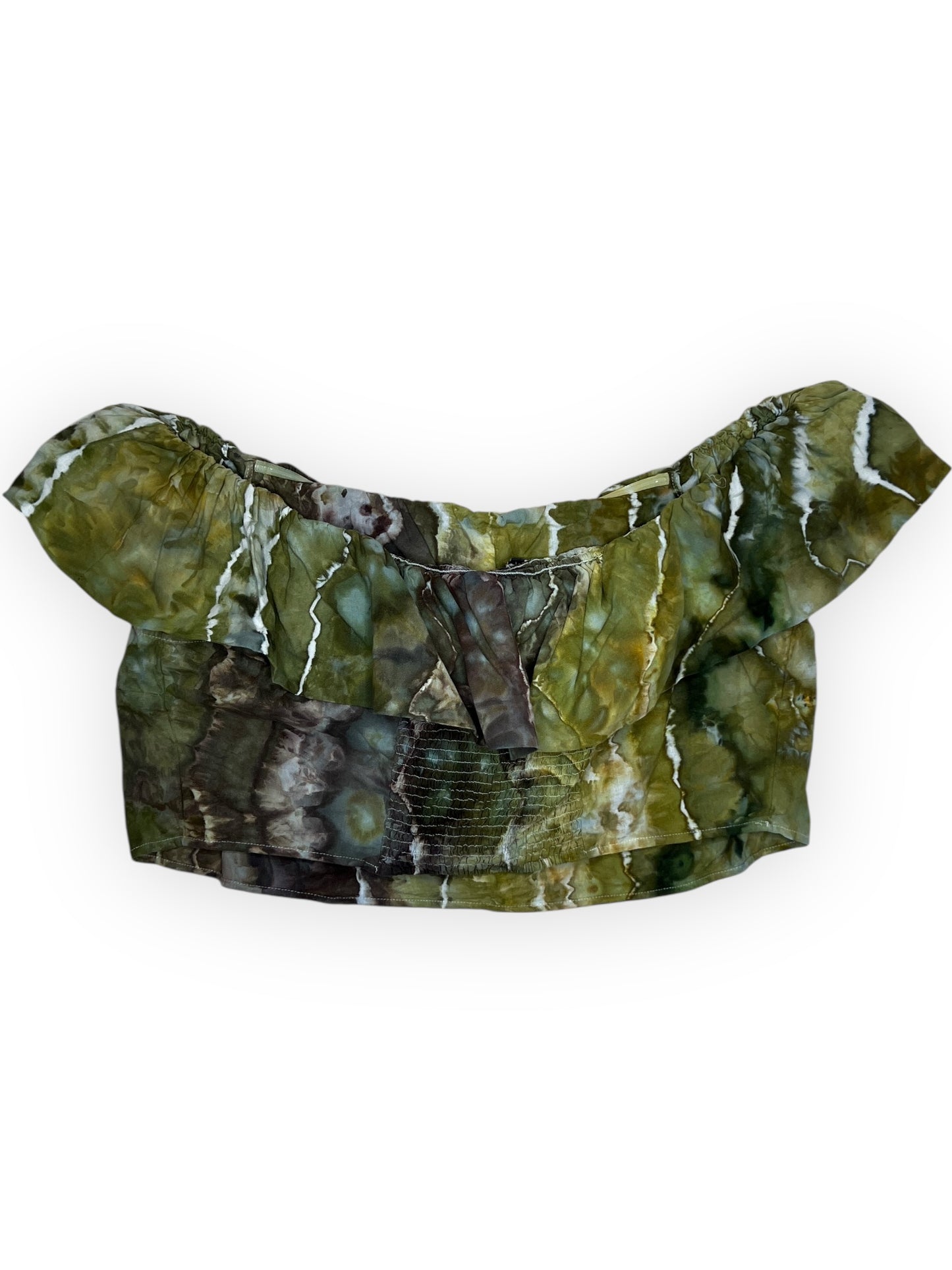 Off the Shoulder Ruffle Crop (3X)