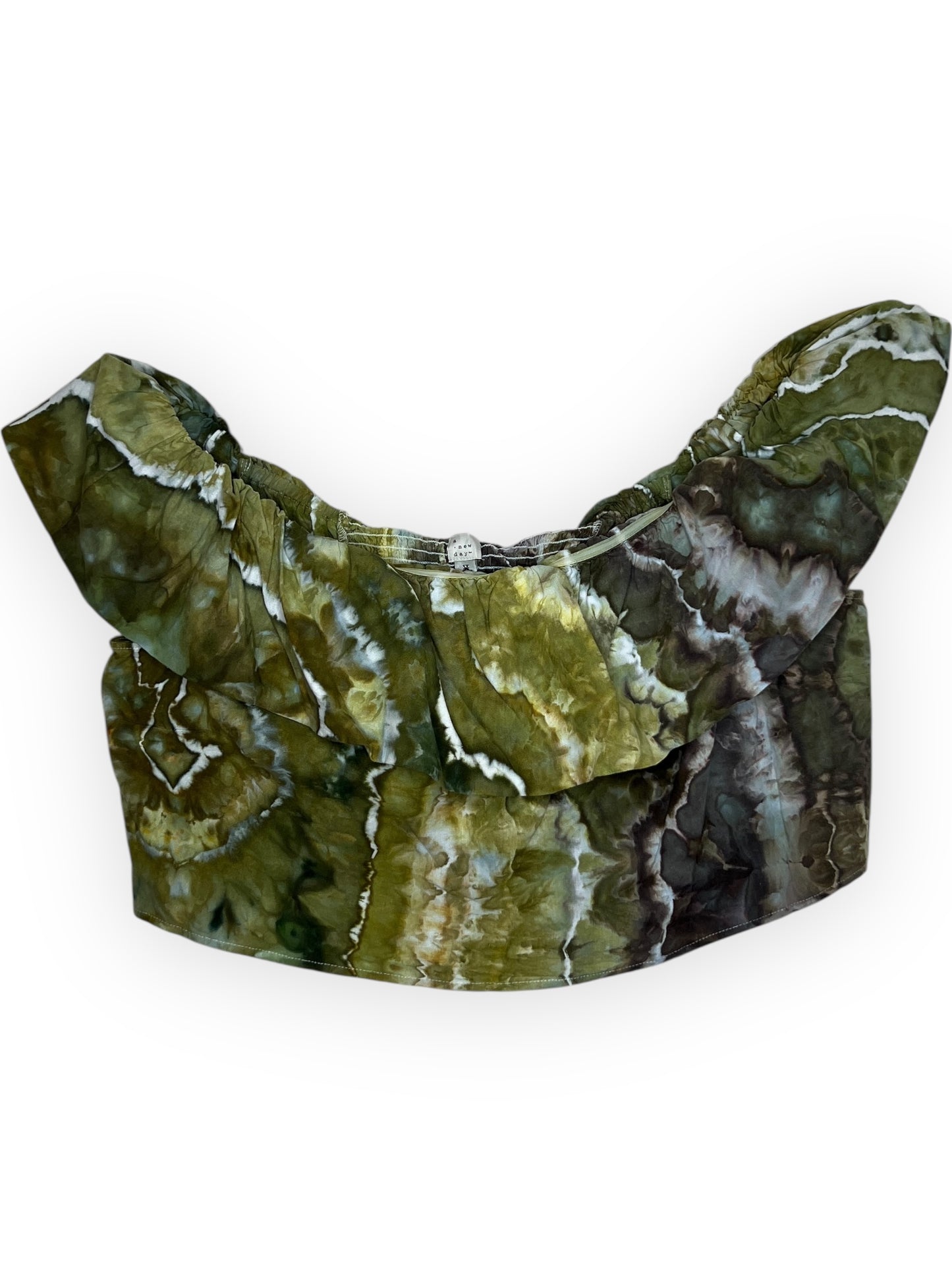 Off the Shoulder Ruffle Crop (3X)