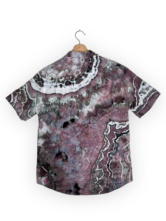 Short Sleeve Linen Dress Shirt (M)