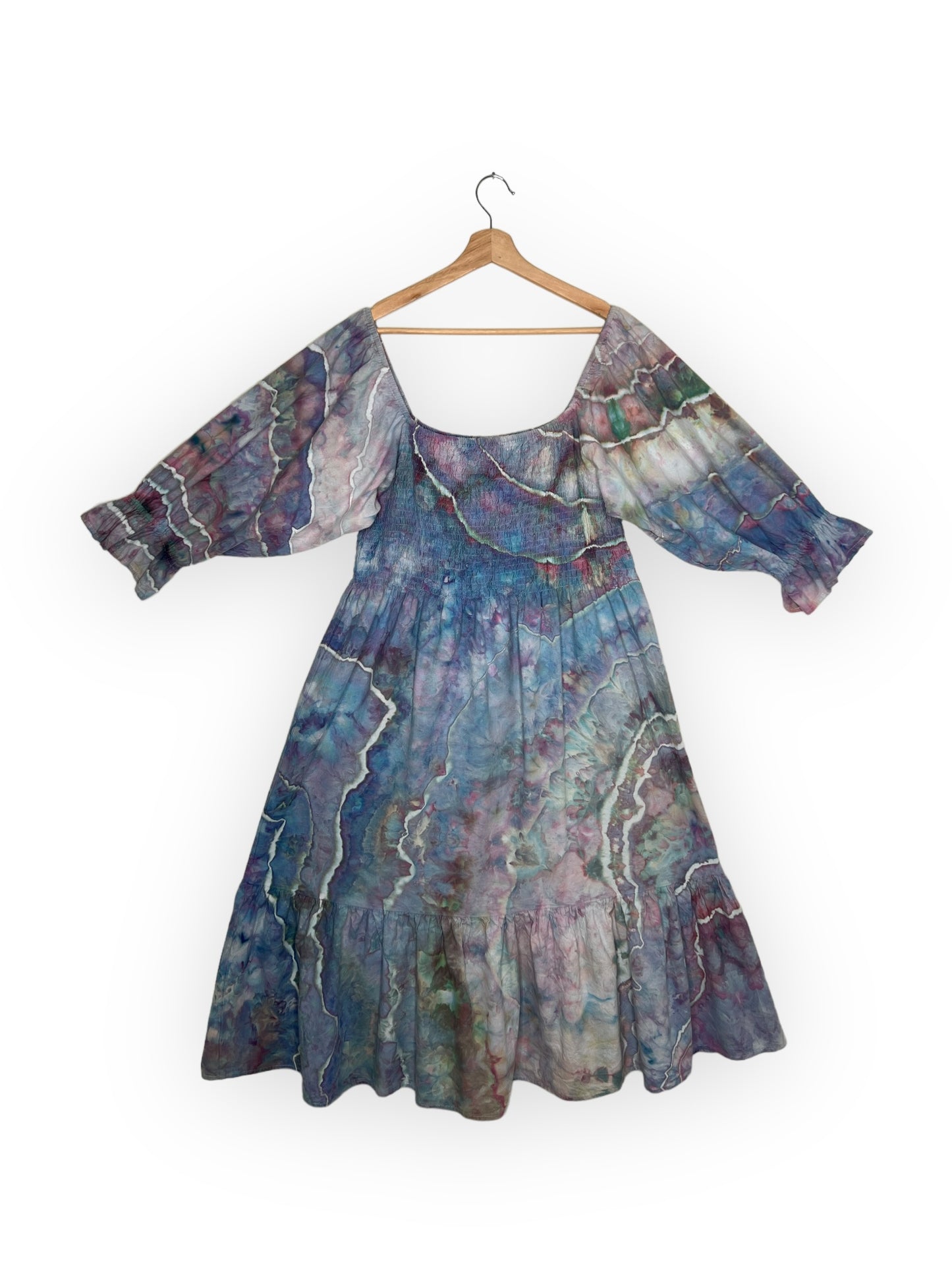 Almeria Smocked Linen Midi Dress (3XL)