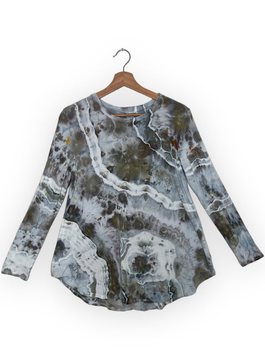 Long Sleeve Rayon Shirt (M)