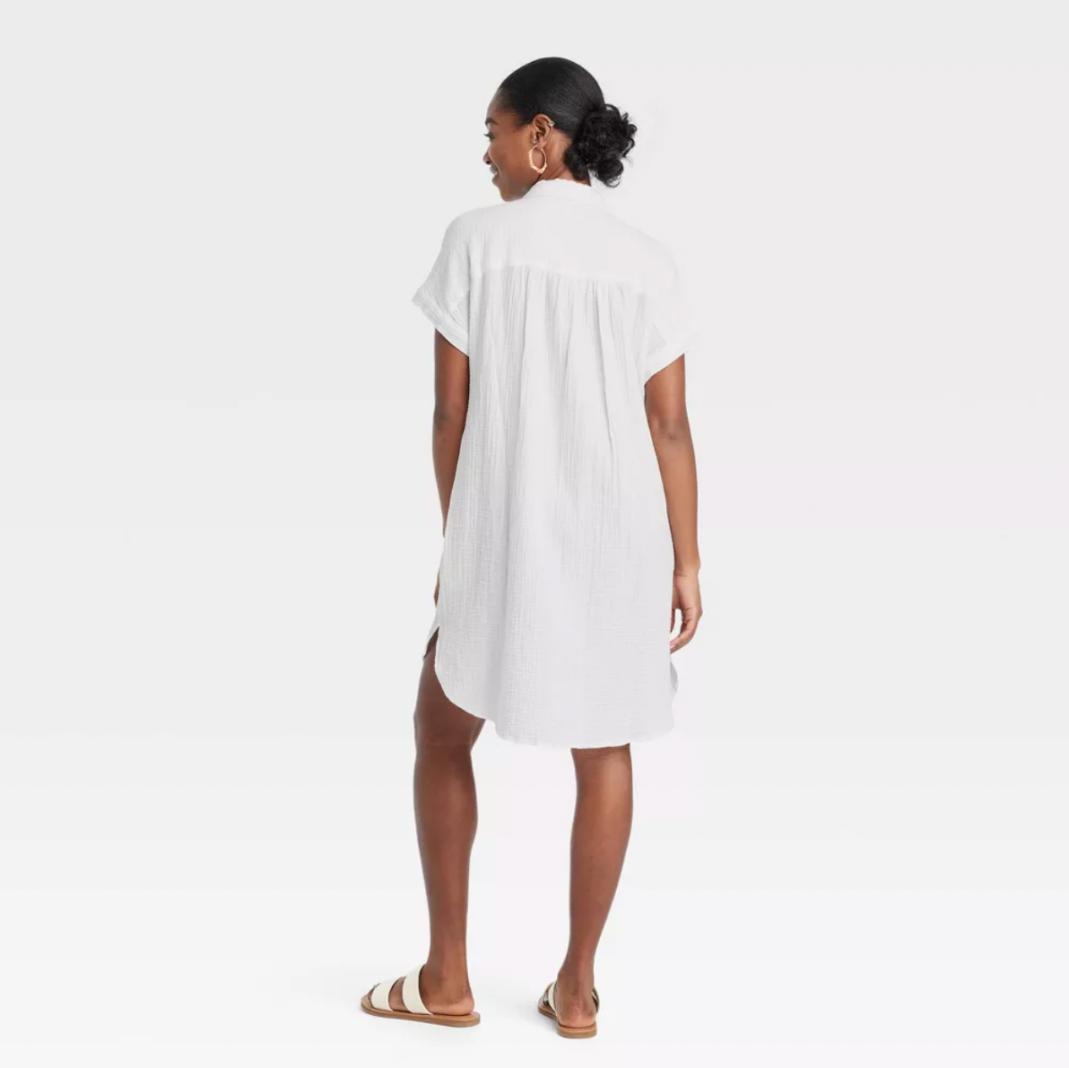 Cotton Gauze Shift Dress (XXL)
