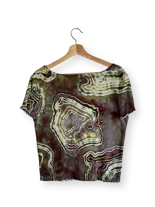 Caffeine Buzz Loungewear Button Up Blouse (XL)