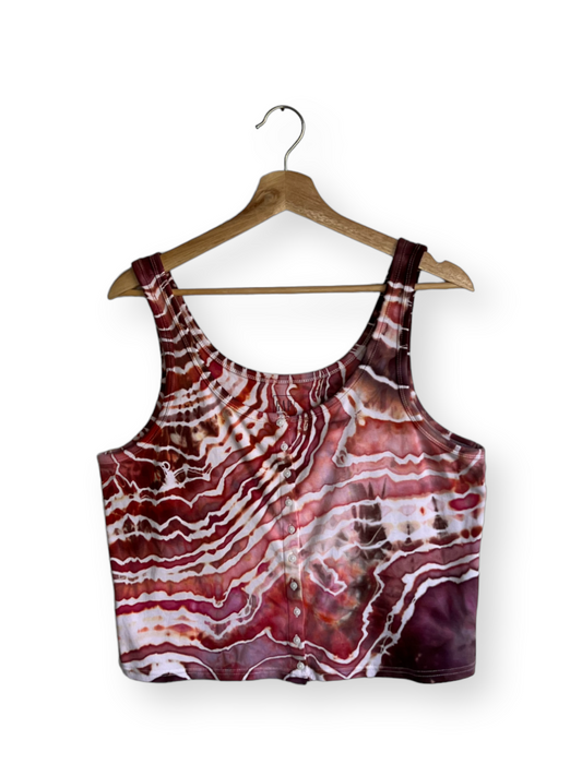 Loungewear Button Up Tank Top (XXL)