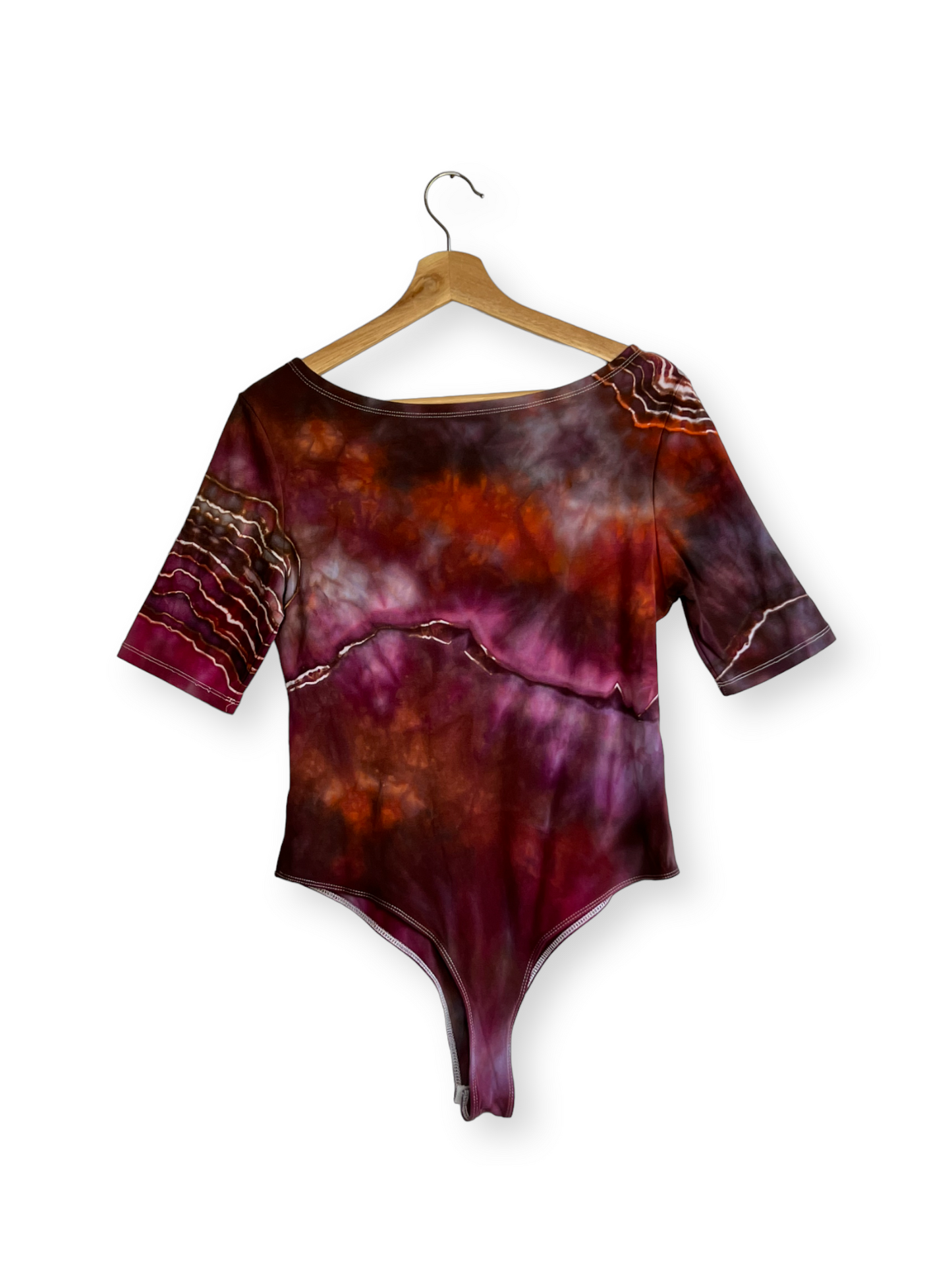 Maroon and Burnt Orange Bodysuit (XL)