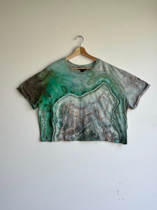 Minted Purple Sage Cropped T-Shirt (2X)