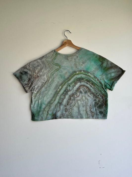 Minted Purple Sage Cropped T-Shirt (2X)