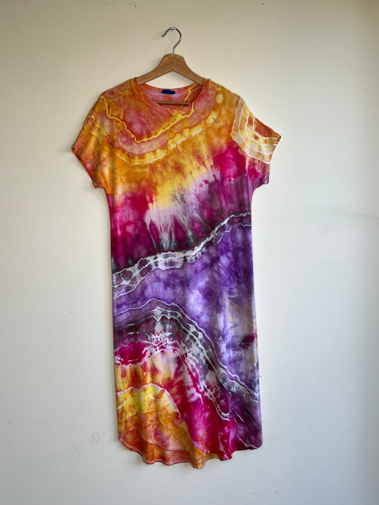 Desert Sunset Rayon Midi Dress (Small)