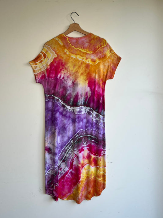 Desert Sunset Rayon Midi Dress (Small)