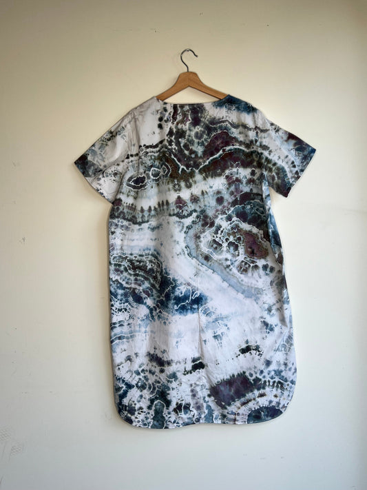 Blue Steel Cotton Kaftan (XXL)