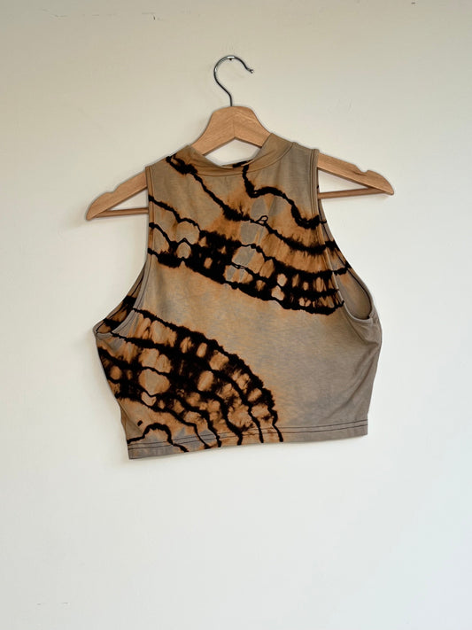 Bleached Rayon Crop Top (XL)