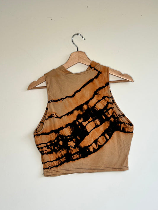 Bleached Rayon Crop Top (XXL)