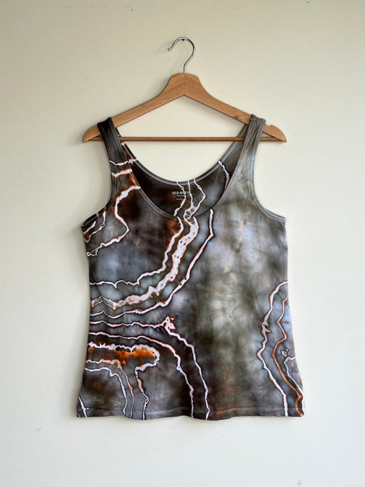 Green and Gray Lightweight Tank Top (Large)