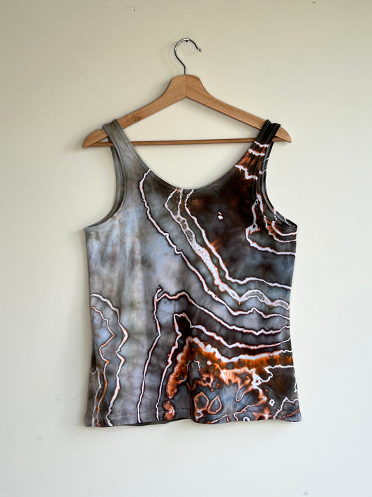 Green and Gray Lightweight Tank Top (Large)