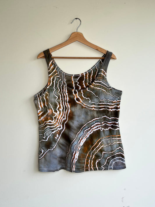 Green and Gray Lightweight Tank Top (XL)