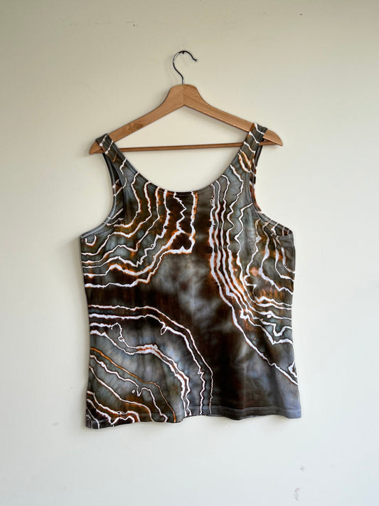 Green and Gray Lightweight Tank Top (XL)