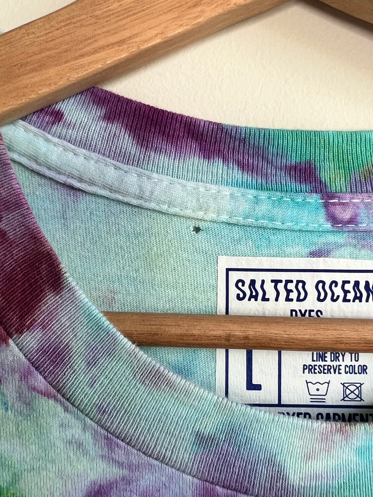 Watercolor Style Cotton T-Shirt (Large)