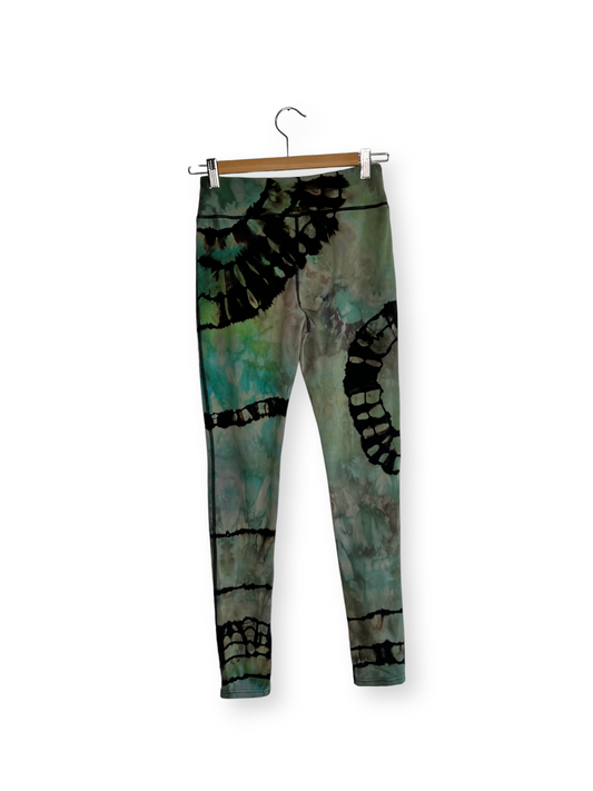 Reverse Dyed Sage Leggings (Small)