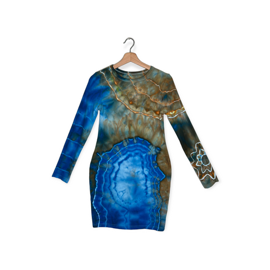 Long-Sleeve Bodycon Mini - Deep Sea (L)