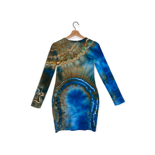 Long-Sleeve Bodycon Mini - Deep Sea (L)