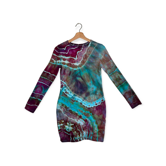 Long-Sleeve Bodycon Mini - Poolside 2 (L)
