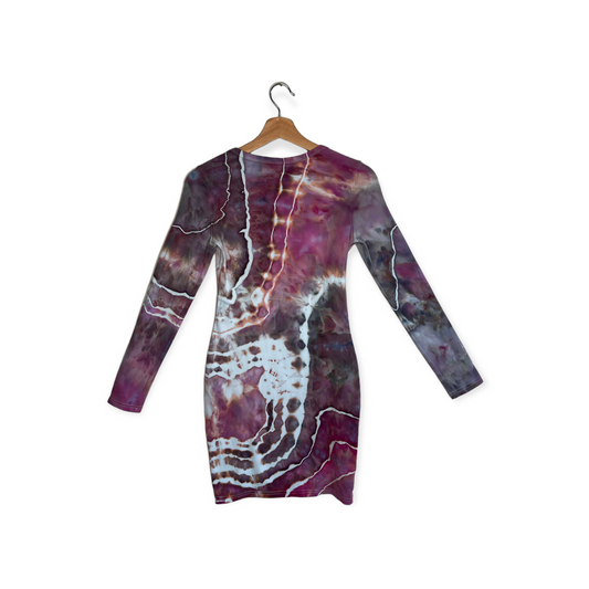 Long-Sleeve Bodycon Mini - Pomegranate Steel (S)