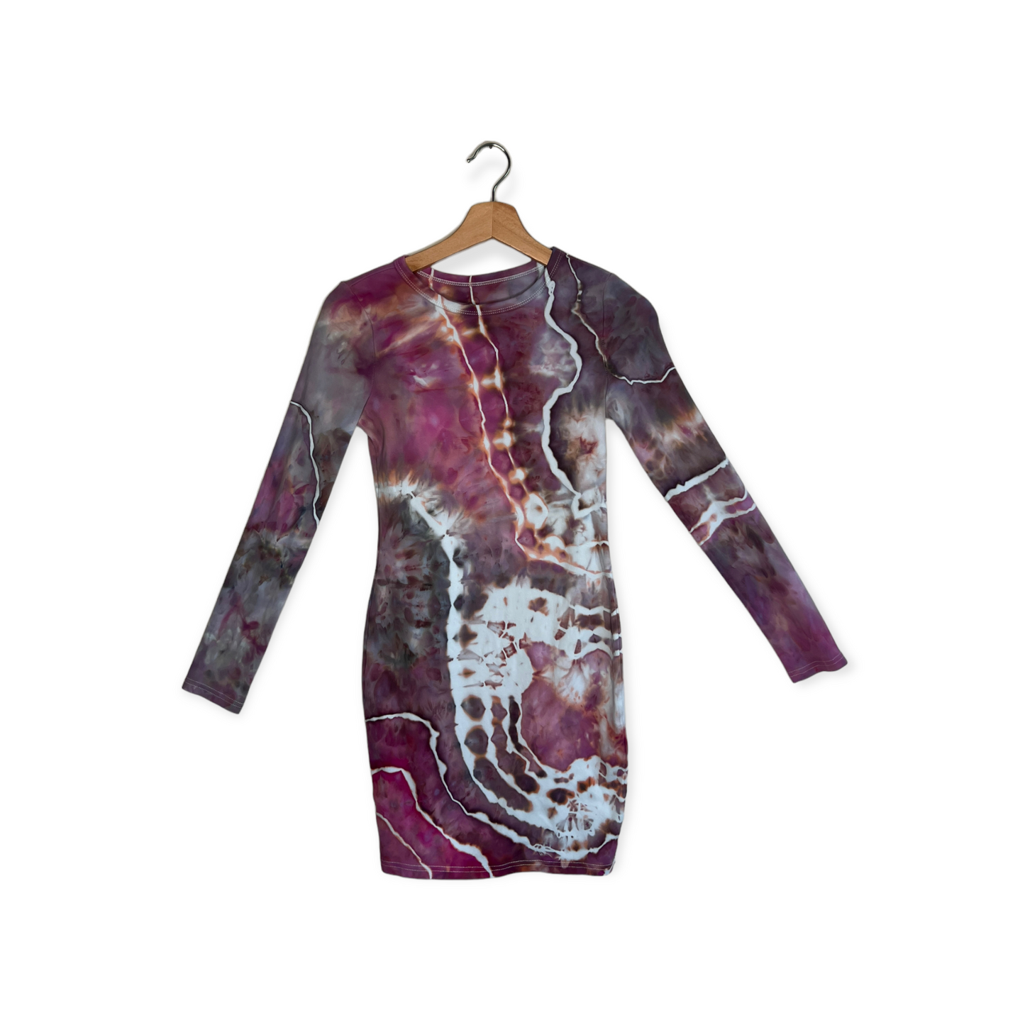 Long-Sleeve Bodycon Mini - Pomegranate Steel (S)