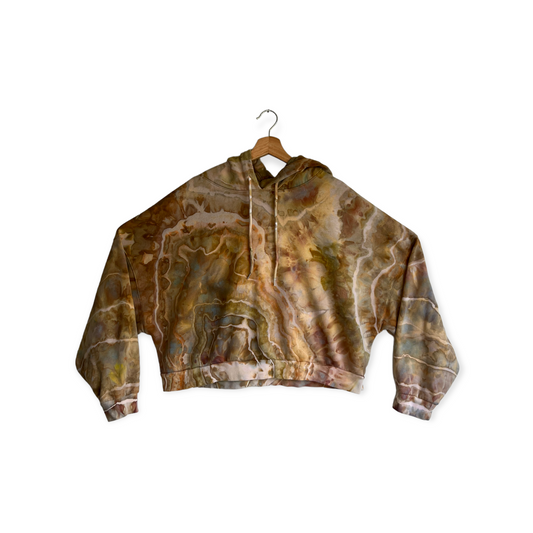 Oversized Cropped Hoodie - City Rain (XXL)