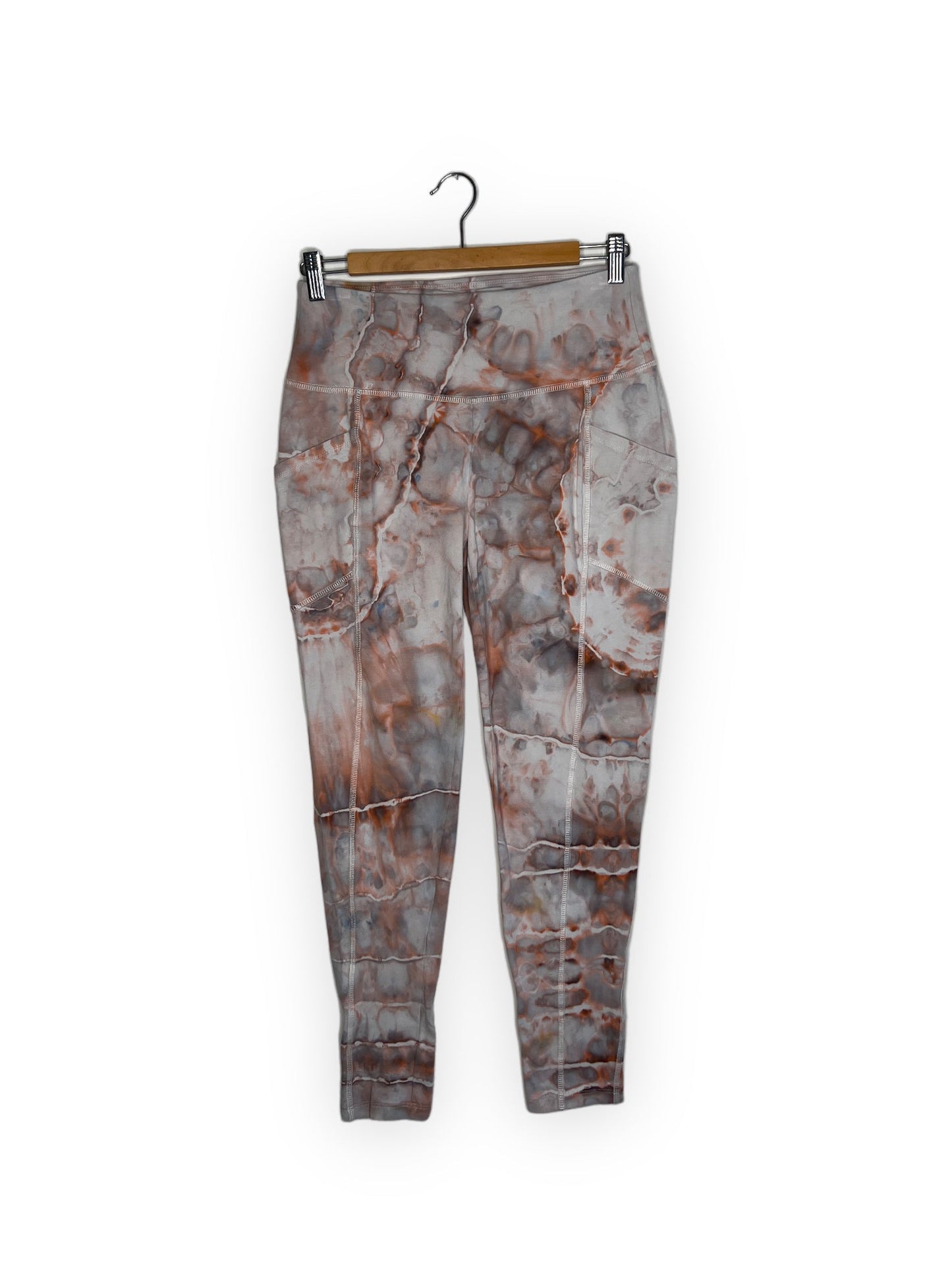 Cotton Compression Yoga Leggings with Pockets - Angel Nebula (XL)