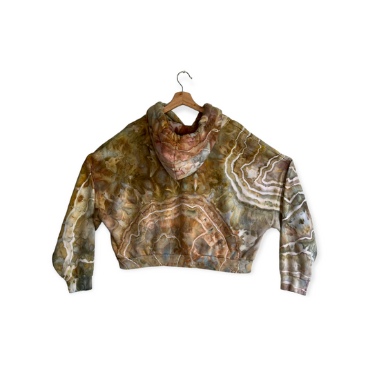 Oversized Cropped Hoodie - City Rain (XL)