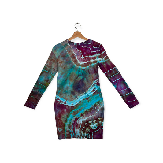 Long-Sleeve Bodycon Mini - Poolside (L)