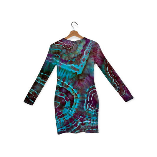 Long-Sleeve Bodycon Mini - Poolside (M)